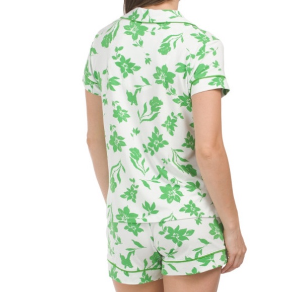 CATS PAJAMAS
Notch Collar Top And Shorts Set - Picture 2 of 2